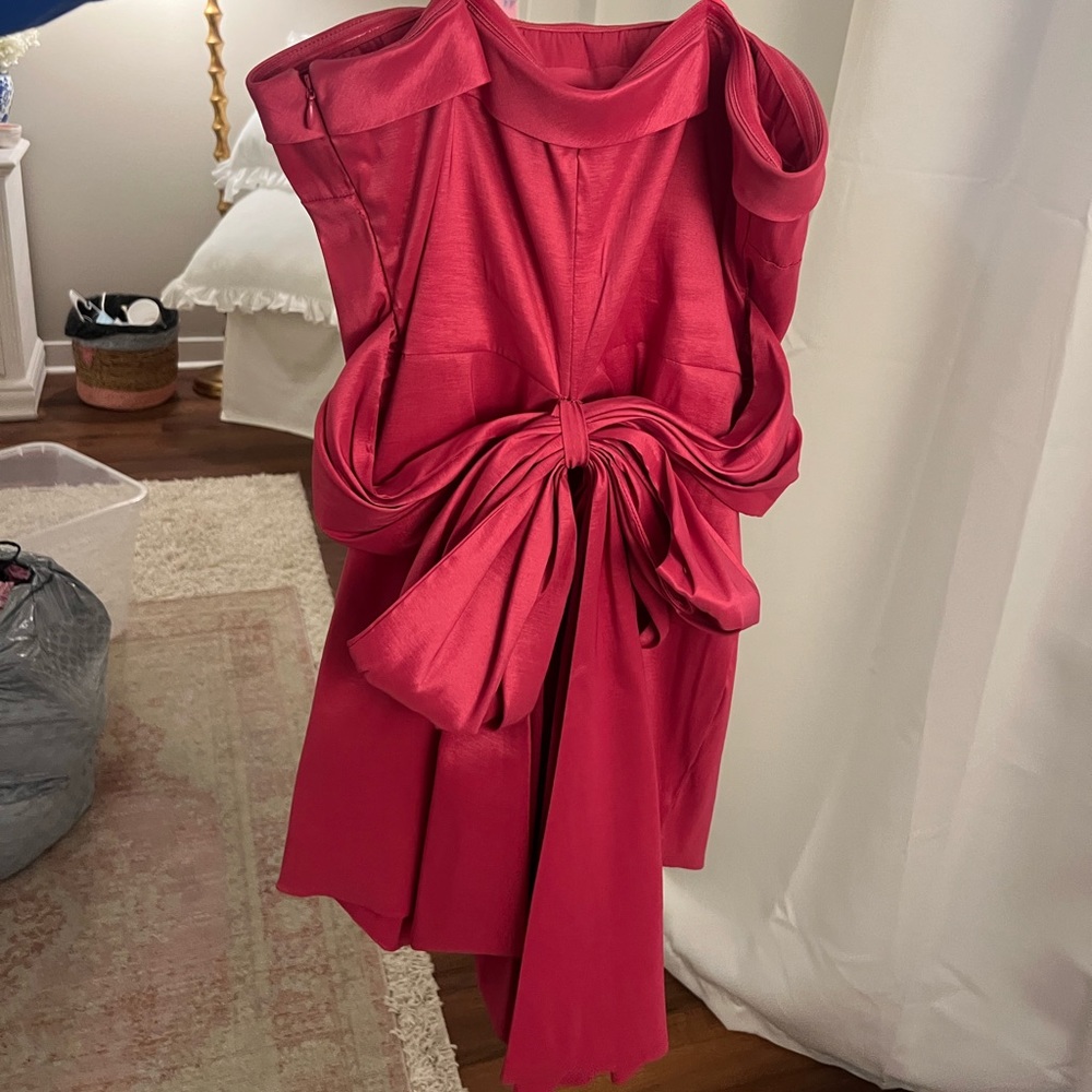 LIKELY pink bow dress - Picture 2 of 4